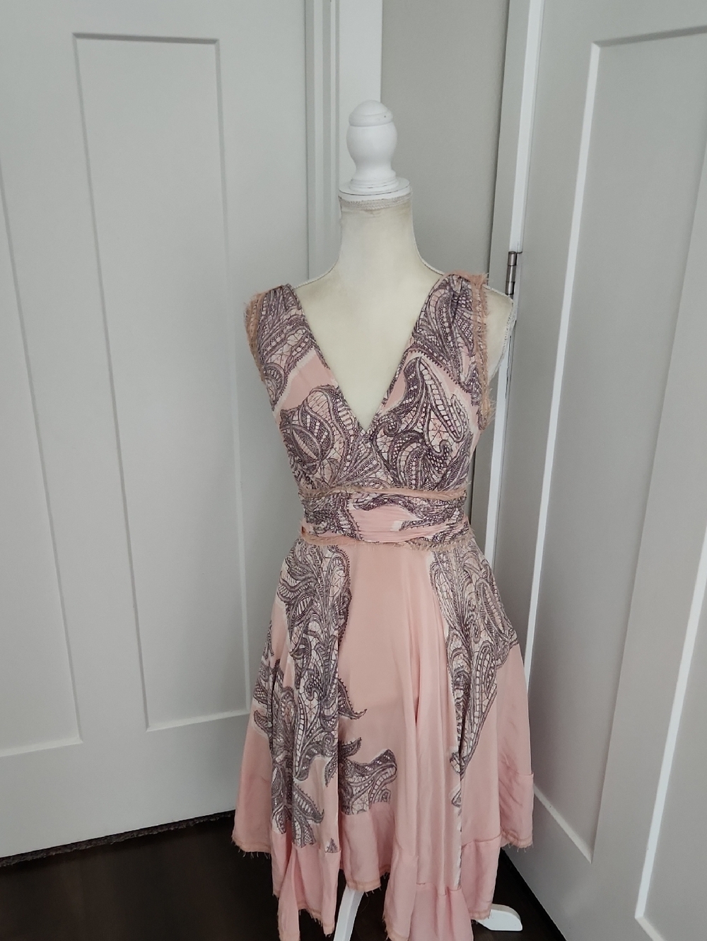 Yoana Baraschi Silk Fit & Flare dress SZ 6